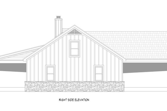 Exterior - Other Elevation 1 for Southern House Plan #932-778 - 3 bed, 2.5 bath