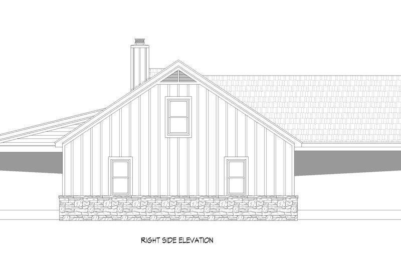 House Blueprint - Exterior - Other Elevation 1 for Southern House Plan #932-778 - 3 bed, 2.5 bath