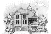 Country Style House Plan - 4 Beds 3 Baths 2612 Sq/Ft Plan #929-526 