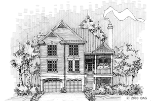 Country Exterior - Front Elevation Plan #929-526