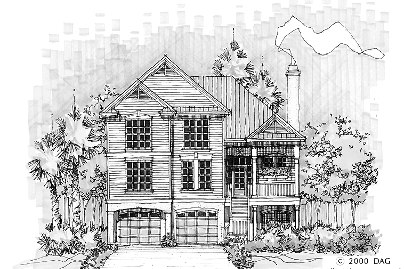 House Blueprint - Country Exterior - Front Elevation Plan #929-526