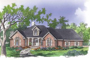 Country Exterior - Front Elevation Plan #929-141