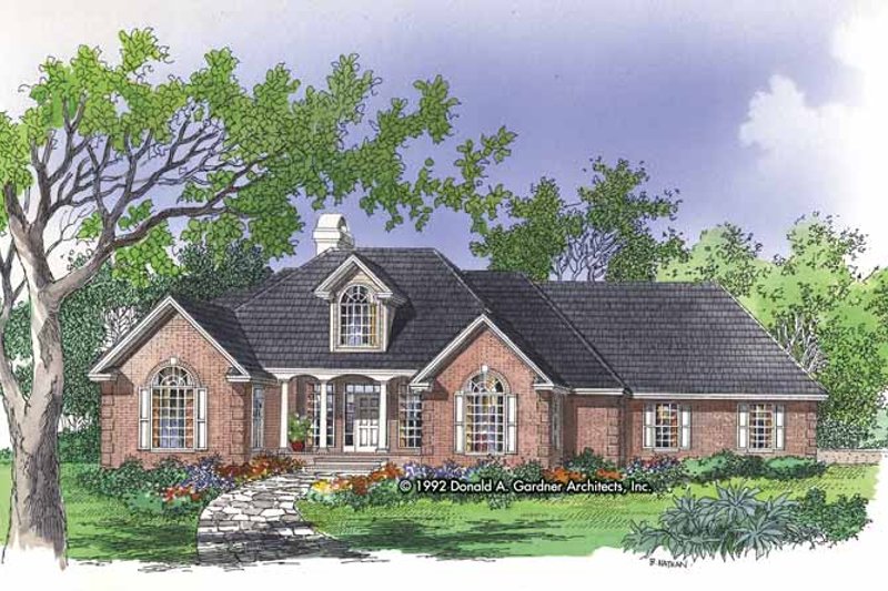 Home Plan - Country Exterior - Front Elevation Plan #929-141
