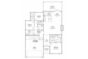Floor Plan - Main Floor for Modern House Plan #1096-180 - 3 bed, 2 bath