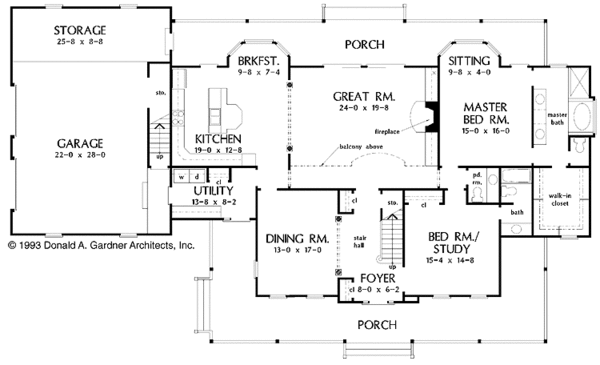 Home Plan - Country Floor Plan - Main Floor Plan #929-288