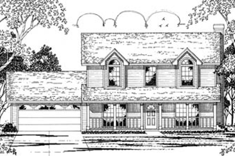 Country Style House Plan - 3 Beds 2.5 Baths 1978 Sq/Ft Plan #42-134