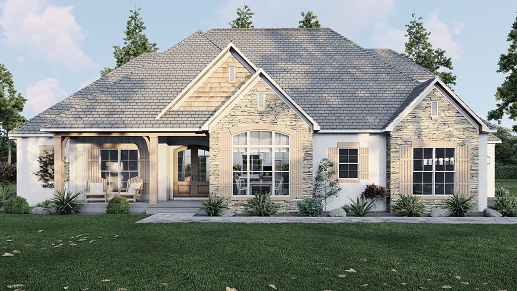 European Style House Plan - 3 Beds 2.5 Baths 2199 Sq/Ft Plan #923-301 ...