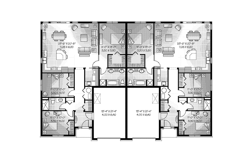 Dream House Plan - Floor Plan - Main Floor for European House Plan #23-2453 - 6 bed, 2 bath