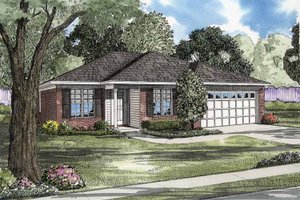 Ranch Exterior - Front Elevation Plan #17-3063