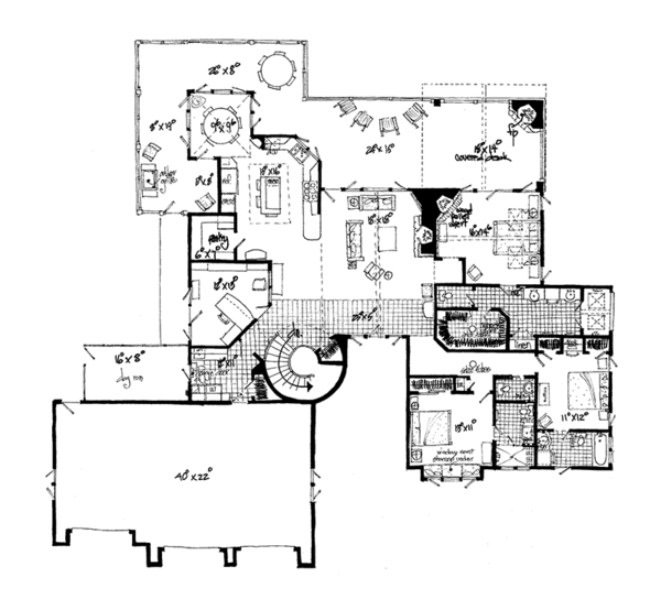 Architectural House Design - Ranch Floor Plan - Other Floor Plan #942-35