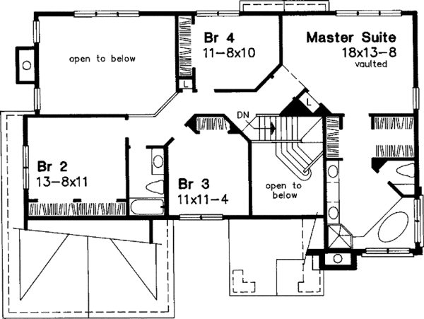 Dream House Plan - Prairie Floor Plan - Upper Floor Plan #320-551