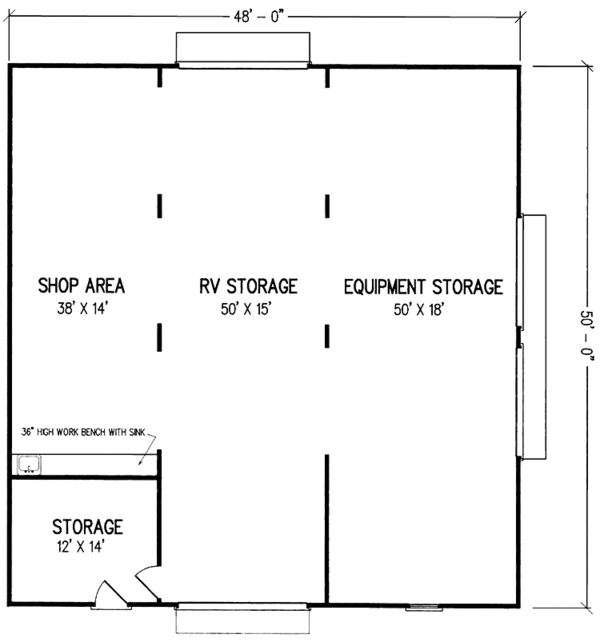 House Design - Floor Plan - Main Floor Plan #45-447
