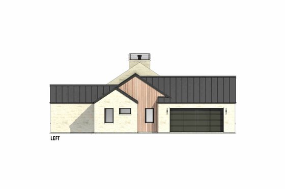 Exterior - Other Elevation for Modern House Plan #1096-78 - 3 bed, 2 bath