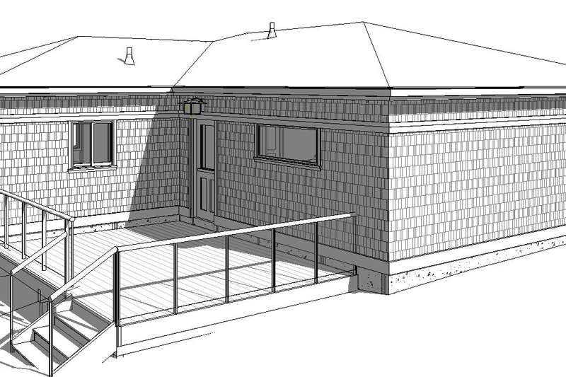 House Blueprint - Photo 3 for Craftsman House Plan #895-140 - 2 bed, 2 bath