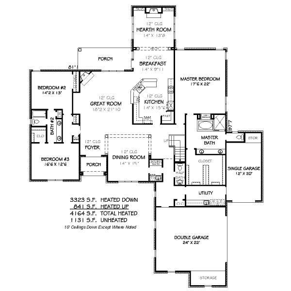 European Floor Plan - Main Floor Plan #424-30