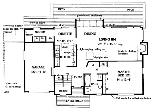 House Design - Contemporary Floor Plan - Main Floor Plan #456-62