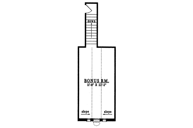 Home Plan - Floor Plan - Other Floor for Country House Plan #42-489 - 4 bed, 2 bath
