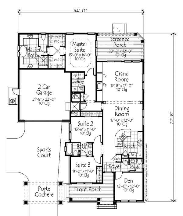 House Plan Design - Craftsman Floor Plan - Main Floor Plan #1007-61