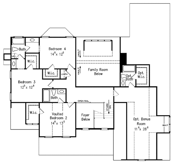 Dream House Plan - Country Floor Plan - Upper Floor Plan #927-361
