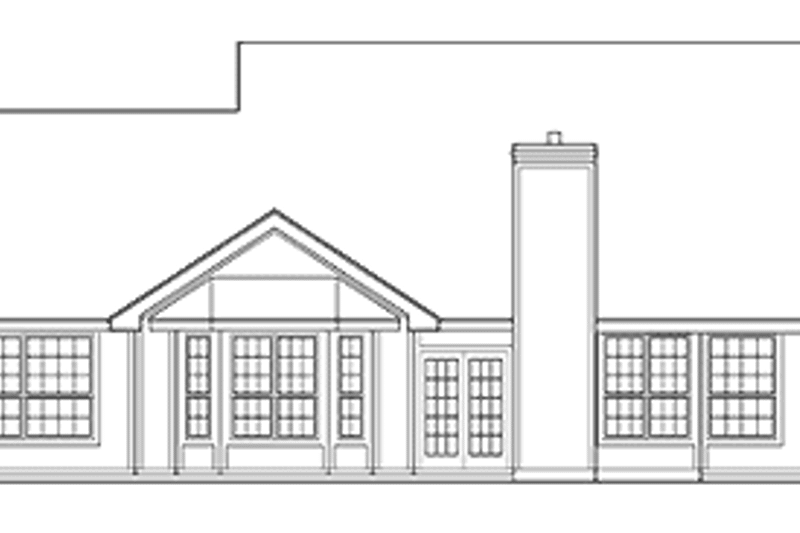 Dream House Plan - Exterior - Rear Elevation for Country House Plan #472-203 - 5 bed, 3.5 bath