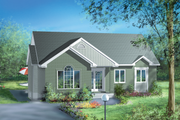 Cottage Style House Plan - 2 Beds 1 Baths 998 Sq/Ft Plan #25-1192 