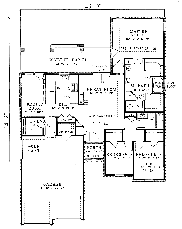Dream House Plan - European Floor Plan - Main Floor Plan #17-192