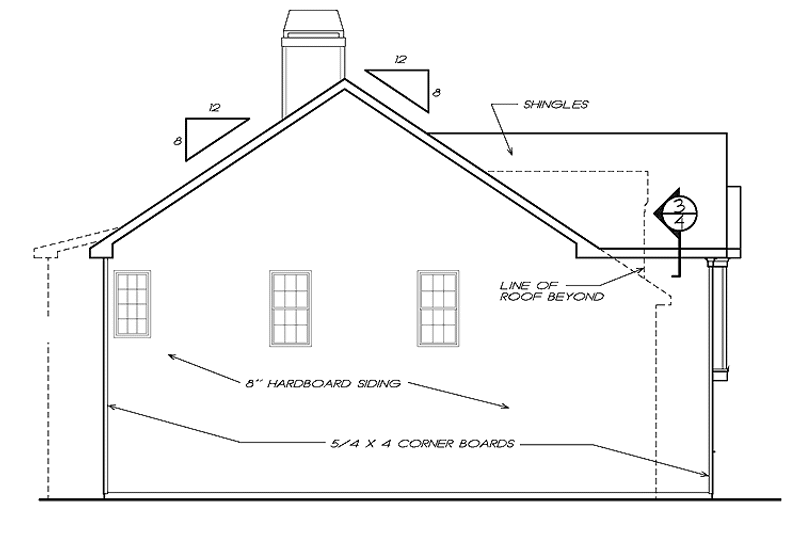 Home Plan - Exterior - Other Elevation for Country House Plan #927-446 - 3 bed, 2 bath