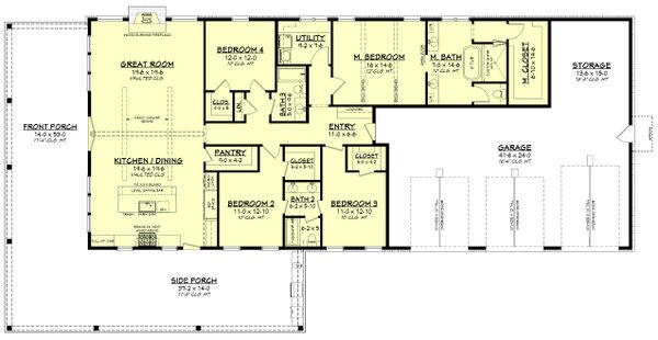 Dream House Plan - Barndominium Floor Plan - Main Floor Plan #430-342