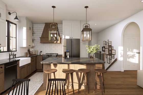 Interior - Kitchen 1 for Bungalow House Plan #23-2830 - 3 bed, 1 bath