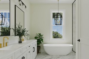 Interior - Master Bathroom for Farmhouse House Plan #461-113 - 5 bed, 4 bath