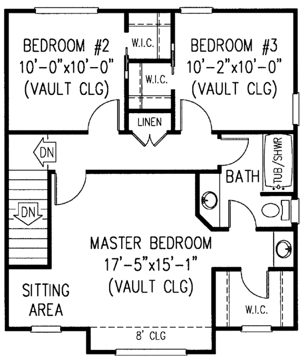 Architectural House Design - Victorian Floor Plan - Upper Floor Plan #11-237