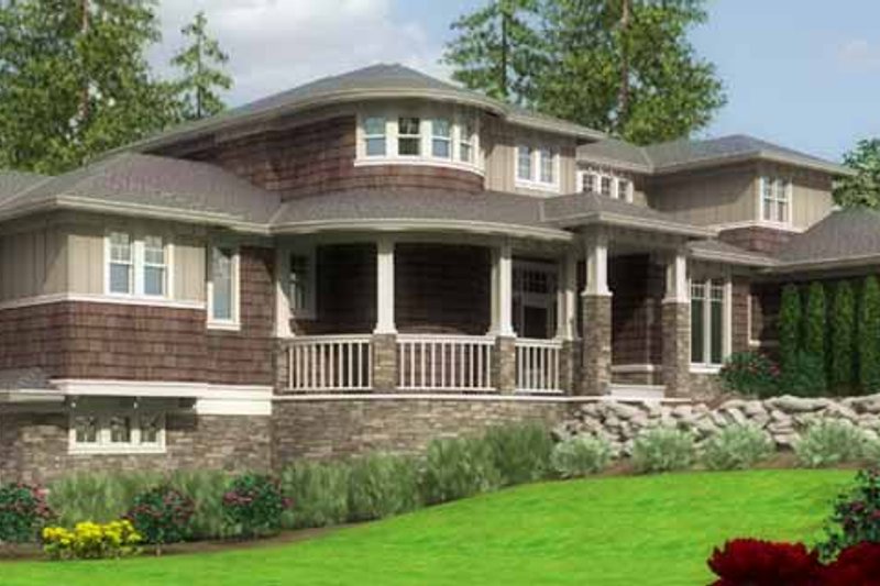 Architectural House Design - Traditional Exterior - Front Elevation Plan #966-78