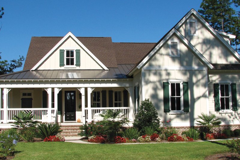 Home Plan - Exterior - Front Elevation 3 for Country House Plan #54-287 - 4 bed, 3 bath