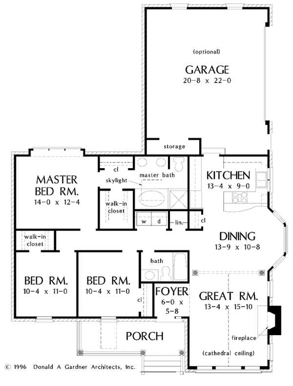 House Plan Design - Ranch Floor Plan - Main Floor Plan #929-388