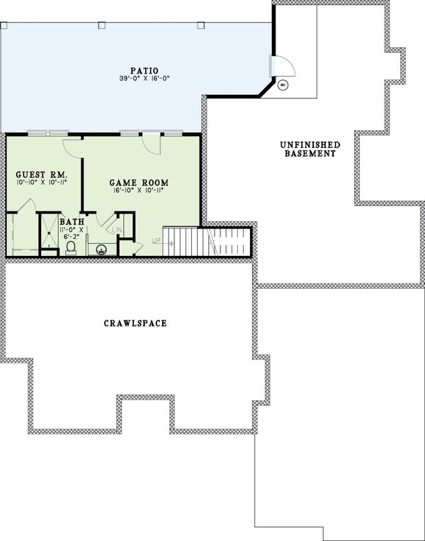 Home Plan - European Floor Plan - Lower Floor Plan #17-444