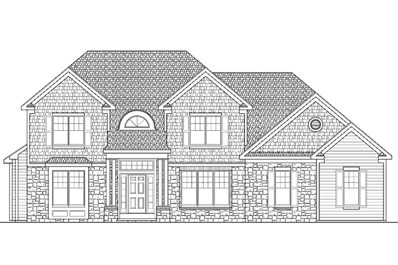Home Plan - Exterior - Front Elevation 3 for Craftsman House Plan #328-349 - 4 bed, 2.5 bath