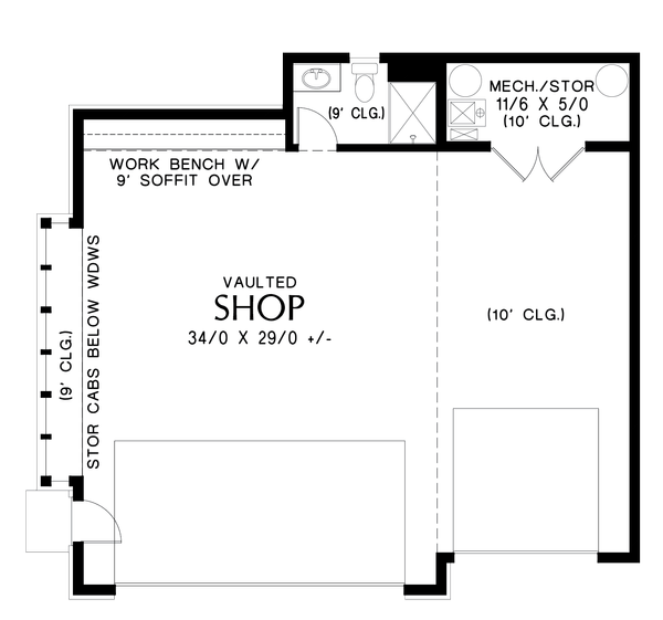 House Plan Design - Contemporary Floor Plan - Main Floor Plan #48-1006
