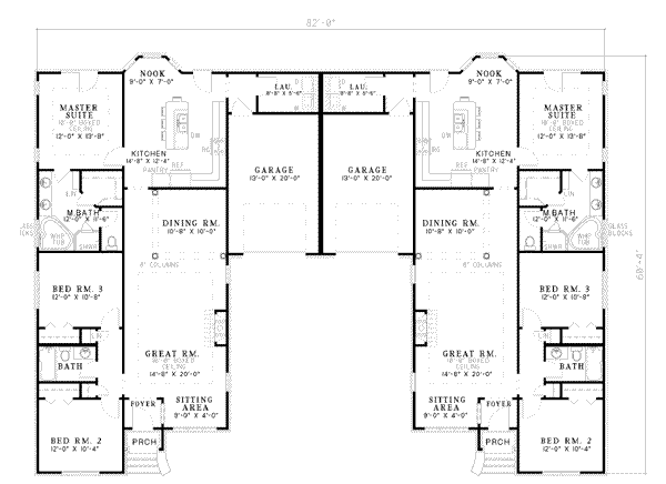 Traditional Floor Plan - Main Floor Plan #17-1061