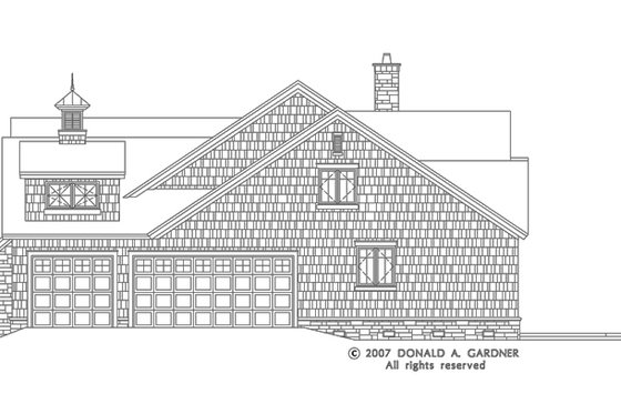 Exterior - Other Elevation for European House Plan #929-830 - 3 bed, 2.5 bath
