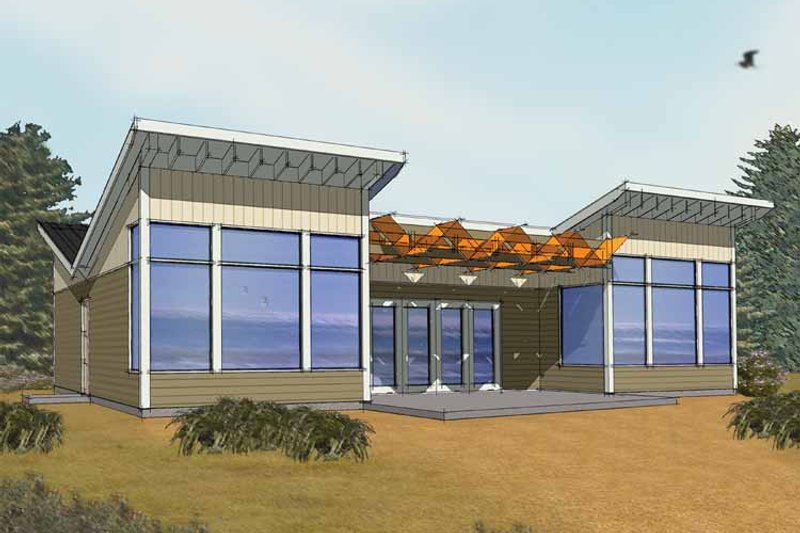 Architectural House Design - Exterior - Front Elevation Plan #569-3