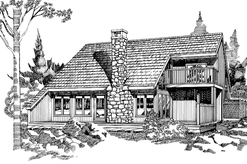 House Plan Design - Contemporary Exterior - Front Elevation Plan #47-1047