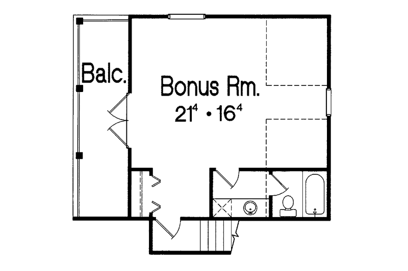 House Blueprint - Floor Plan - Other Floor for Country House Plan #417-750 - 4 bed, 2 bath