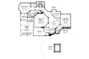 Mediterranean Style House Plan - 5 Beds 5 Baths 8088 Sq/Ft Plan #930-327 