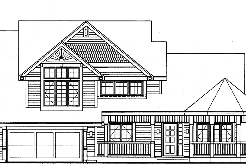 Home Plan - Country Exterior - Front Elevation Plan #320-938