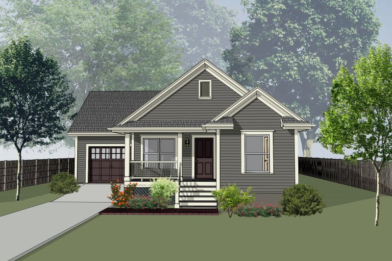 Architectural House Design - Farmhouse Exterior - Front Elevation Plan #79-333