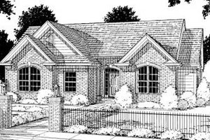 Traditional Exterior - Front Elevation Plan #20-197