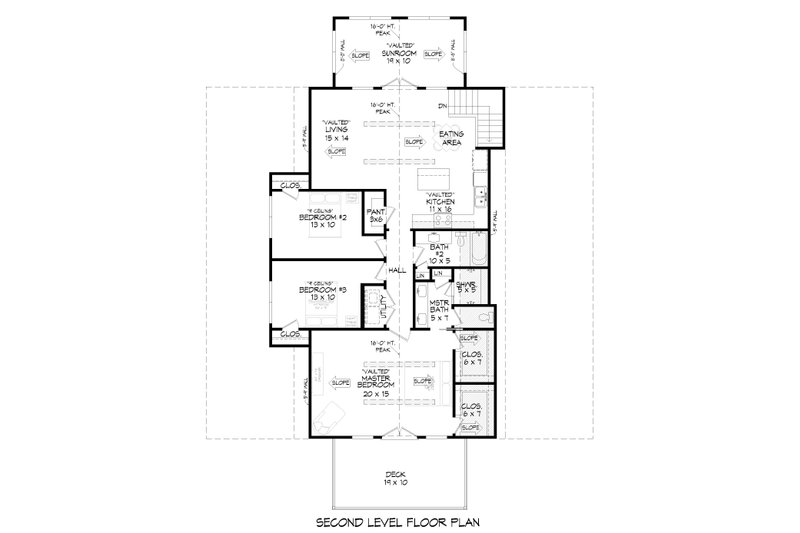 House Plan Design - Floor Plan - Upper Floor for Country House Plan #932-766 - 3 bed, 3 bath