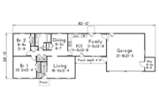 Country Style House Plan - 4 Beds 2 Baths 1827 Sq/Ft Plan #57-520 