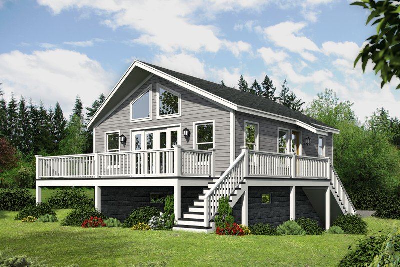 Dream House Plan - Exterior - Rear Elevation for Country House Plan #932-139 - 1 bed, 1 bath