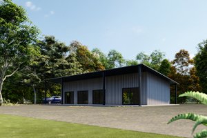 Exterior - Other Elevation 1 for Barndominium House Plan #1107-13 - 1 bed, 1.5 bath